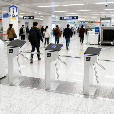 購入 SUS304 Stainless Steel Tripod Turnstile with Passage Width ≤550mm and High-traffic Solutions for Public Transport online manufacture