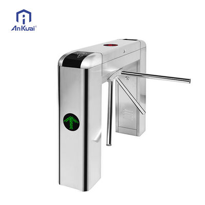 購入 High Security Tripod Turnstile with Face Recognition QR Code Reader and 304 Stainless Steel Construction for Metro and Office Entrance online manufacture