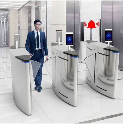 Indicator light 3 channel voltage control Flap Barrier Turnstile with overcurrent short circuit reverse connection protection chassis size 1400 300 1000mm