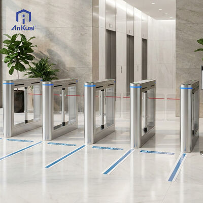 AKT321 Swing Turnstile Gate for Office Building/hotel Lobby with Stainless Steel Housing Transparent Acrylic Arms